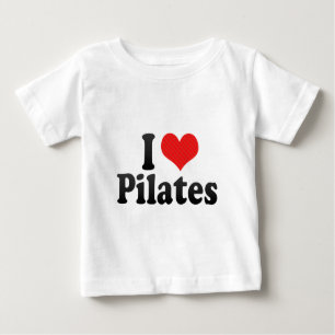 Camiseta Para Bebê Eu amo Pilates