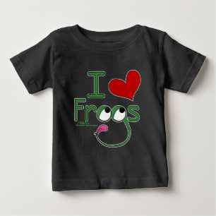 Camiseta Para Bebê Eu amo SAPOS