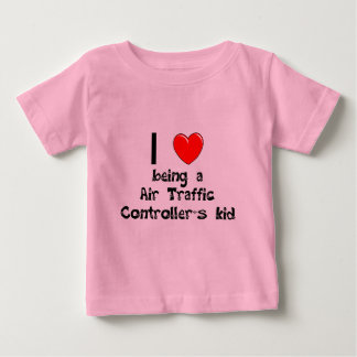 Camiseta Para Bebê Eu amo ser o miúdo T-Shi de controlador aéreo