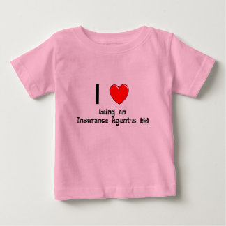 Camiseta Para Bebê Eu amo ser t-shirt do miúdo de um agente de