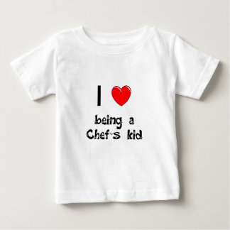 Camiseta Para Bebê Eu amo ser t-shirt do miúdo de um cozinheiro chefe