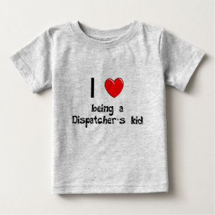 Camiseta Para Bebê Eu amo ser t-shirt do miúdo de um expedidor
