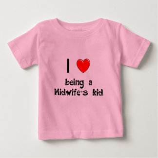 Camiseta Para Bebê Eu amo ser t-shirt do miúdo de uma parteira