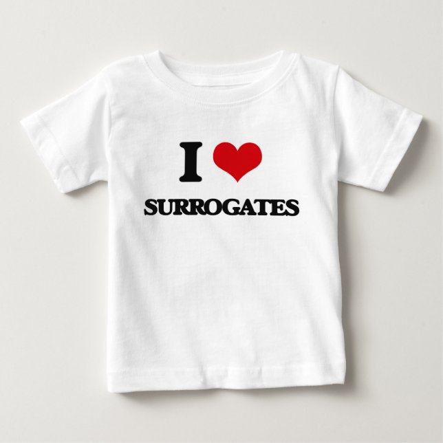 Camiseta Para Bebê Eu amo substitutos (Frente)