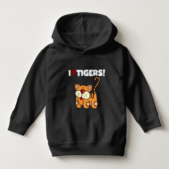 Camiseta Para Bebê Eu Amo Tigres (Frente)