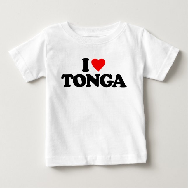 CAMISETA PARA BEBÊ EU AMO TONGA (Frente)