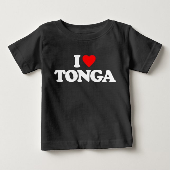 CAMISETA PARA BEBÊ EU AMO TONGA (Frente)