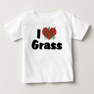 Camiseta Para Bebê Eu Amo Trigo Sarraceno Coração - Suco Vida Saudáve