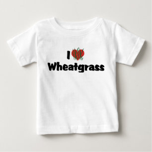 Camiseta Para Bebê Eu Amo Trigo Sarraceno Heart - Suco Vida Saudável