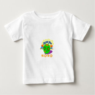 Camiseta Para Bebê Eu Amo Você XOXO texto gráfico Artístico lindo inc