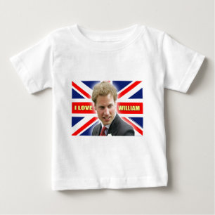 Camiseta Para Bebê Eu amo William