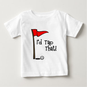 Camiseta Para Bebê Eu bateria que - golfe