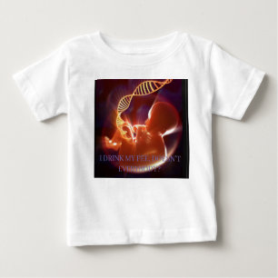 Camiseta Para Bebê Eu bebo meu xixi, não é?