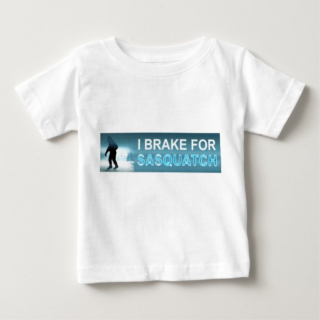 Camiseta Para Bebê Eu Braço Para Sasquatch (Frente)