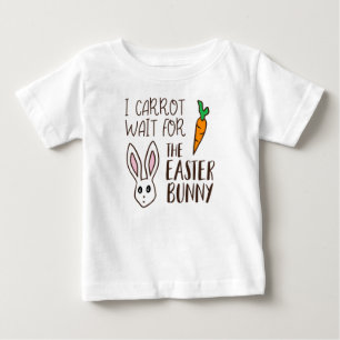 Camiseta Para Bebê Eu Carrot Esperar Pelo Cartoon Engraçado Da Pásc