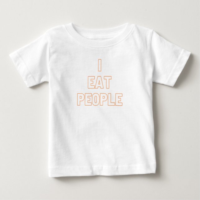 Camiseta Para Bebê eu como pessoas (Frente)