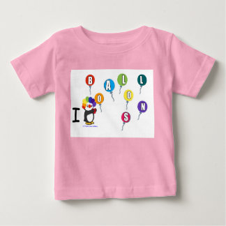 Camiseta Para Bebê Eu coração balões!
