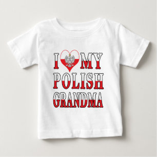 Camiseta Para Bebê Eu Corto Minha Avó Polonesa