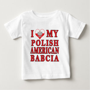 Camiseta Para Bebê Eu Corto Minha Babilcia Polonesa Americana