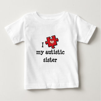 Camiseta Para Bebê Eu Corto Minha Irmã Autista Autism Bebê T-shirt