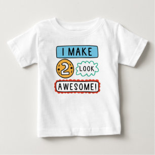 Camiseta Para Bebê Eu Deixo Dois Parecerem Incríveis