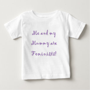 Camiseta Para Bebê Eu e a mamã são bodysuit das feministas