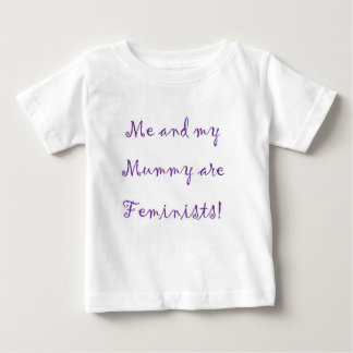 Camiseta Para Bebê Eu e a mamã são bodysuit das feministas