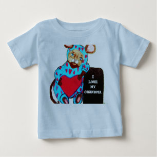 Camiseta Para Bebê EU ESCOLHIA VOCÊ, Vovó.