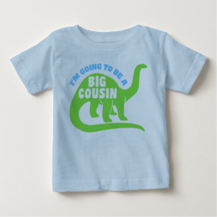Camiseta Para Bebê Eu estou indo ser um primo grande