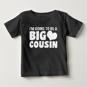 Camiseta Para Bebê Eu estou indo ser um primo grande