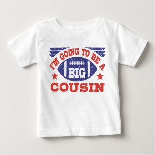 Camiseta Para Bebê Eu estou indo ser um primo grande