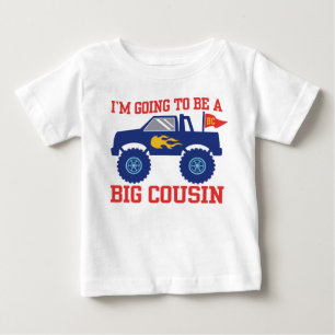 Camiseta Para Bebê Eu estou indo ser um primo grande