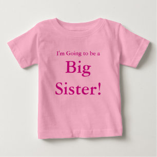 Camiseta Para Bebê Eu estou indo ser uma irmã mais velha!