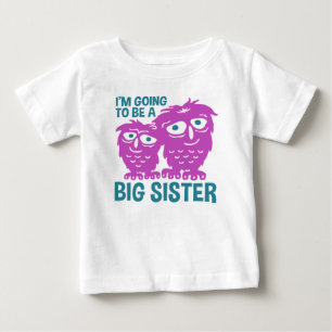 Camiseta Para Bebê Eu estou indo ser uma irmã mais velha