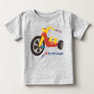 Camiseta Para Bebê Eu faço todas as minhas próprias acrobacias