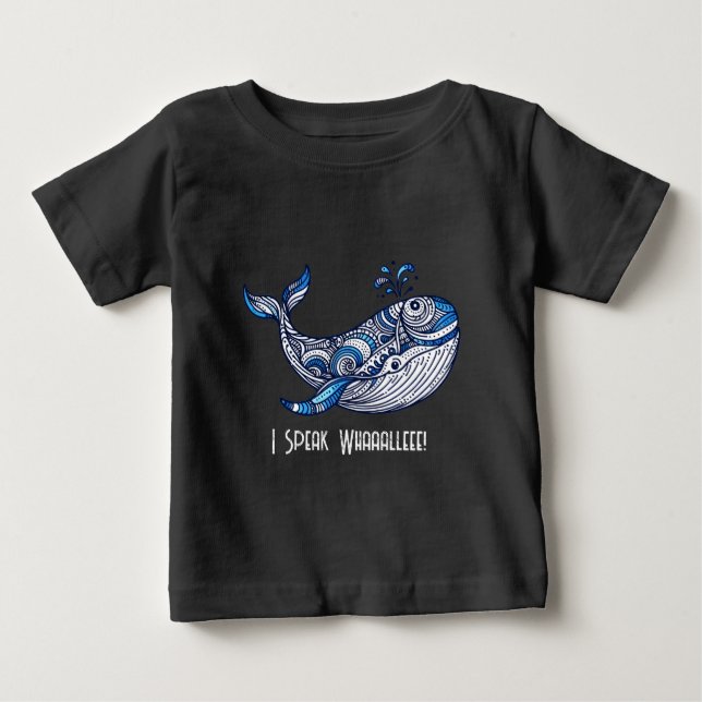Camiseta Para Bebê Eu Falo Whaalleee! (Frente)