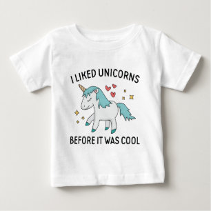 Camiseta Para Bebê Eu Gostei De Unicórnios