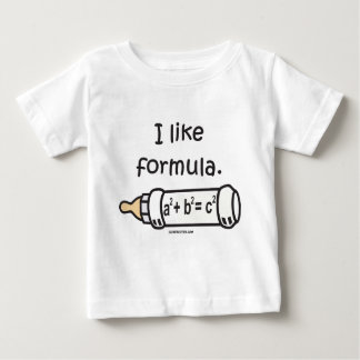 Camiseta Para Bebê Eu gosto de Forumla