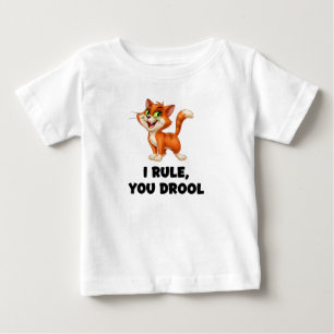 Camiseta Para Bebê Eu governo você babando