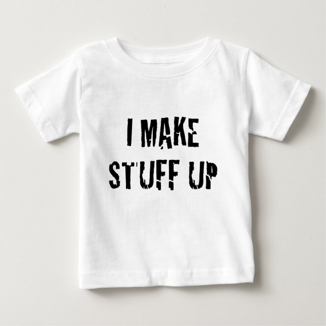 Camiseta Para Bebê Eu Inventei (Frente)