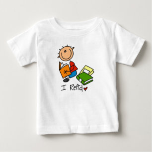 Camiseta Para Bebê Eu Leio