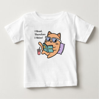 Camiseta Para Bebê Eu Leio, Portanto Eu Brilho!