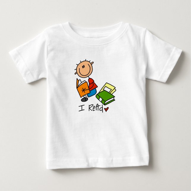 Camiseta Para Bebê Eu Leu (Frente)