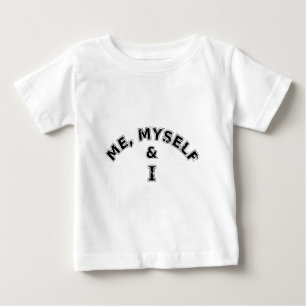 Camiseta Para Bebê Eu Mesmo E A Tipografia