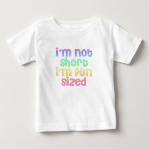Camiseta Para Bebê Eu não sou curto mim sou T feito sob medida