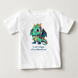 Camiseta Para Bebê Eu não sou um dragão