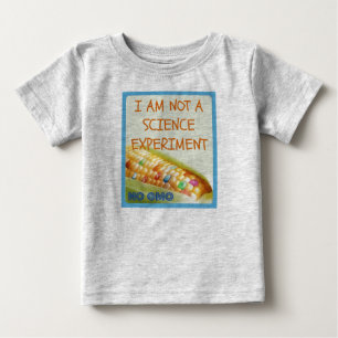 Camiseta Para Bebê Eu não sou uma experiência da ciência