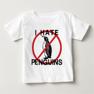 Camiseta Para Bebê Eu Odeio Pinguins