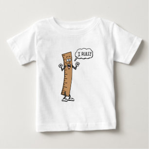 Camiseta Para Bebê Eu ordeno a régua dos desenhos animados