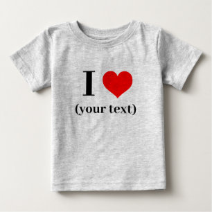 Camiseta Para Bebê EU OUVI! Baby Jersey T-Shirt - Cinza de Heather